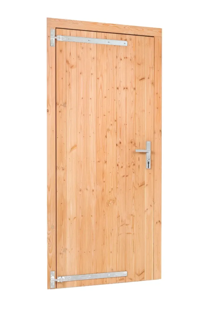 Douglas enkele klampdeur B1000xH2050mm buitenmaat, rechtsdraaiend (rvs / verzinkt beslagset)