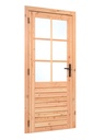 Douglas enkele glas deur 6-ruits B1000xH2050mm buitenmaat