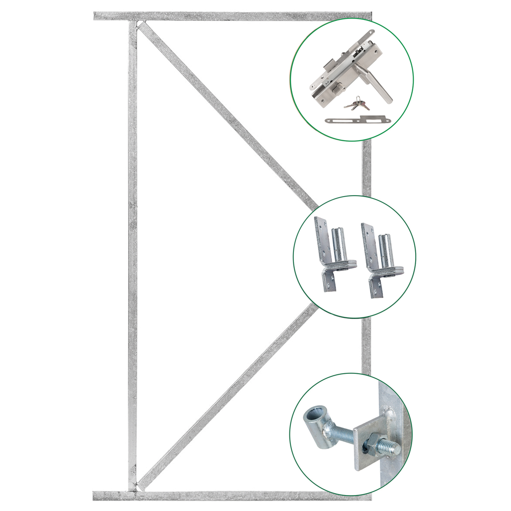 Ijzeren deurframeset compleet