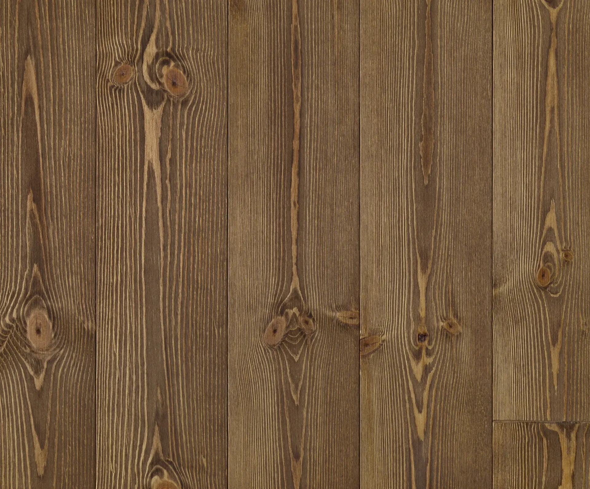 [HK017741] Norrlands trä™ Grenen vloer 20x143mm geborsteld, gedroogd 8% (per m¹) (Bruin)