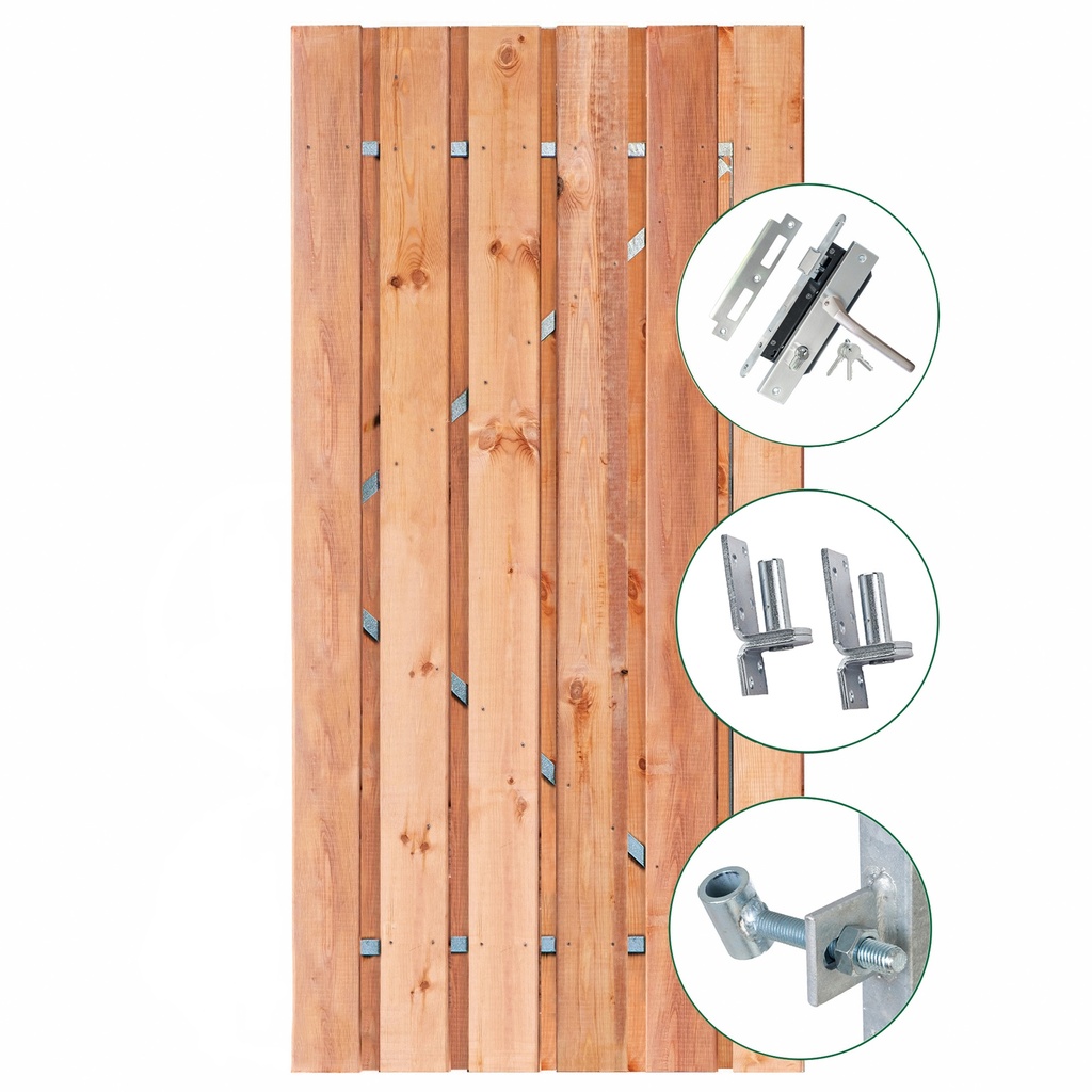 Red Class Wood tuindeur privacy