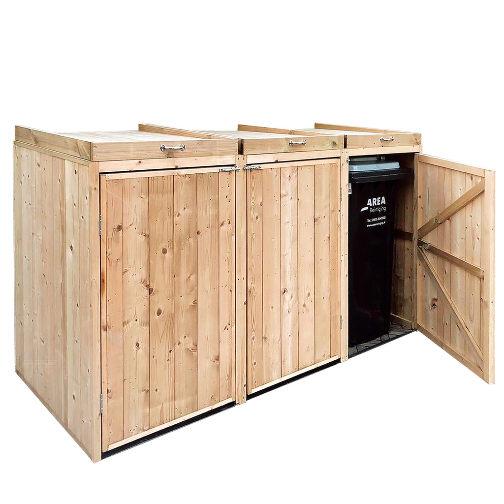 [HK001637] Containerberging vuren groen geïmpregneerd Triple B213 x D80 x H116,5 cm