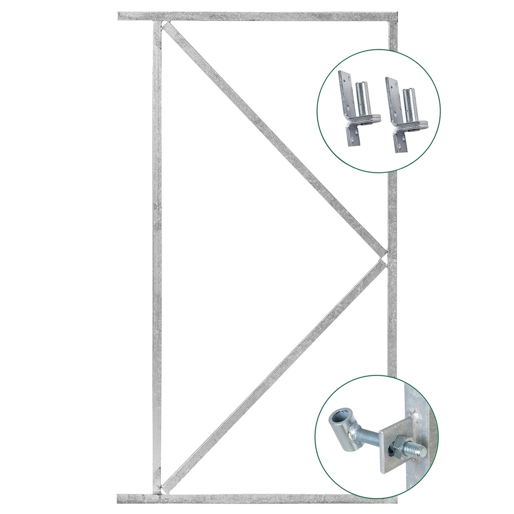 [HK001694] IJzeren deurframe 80x100cm