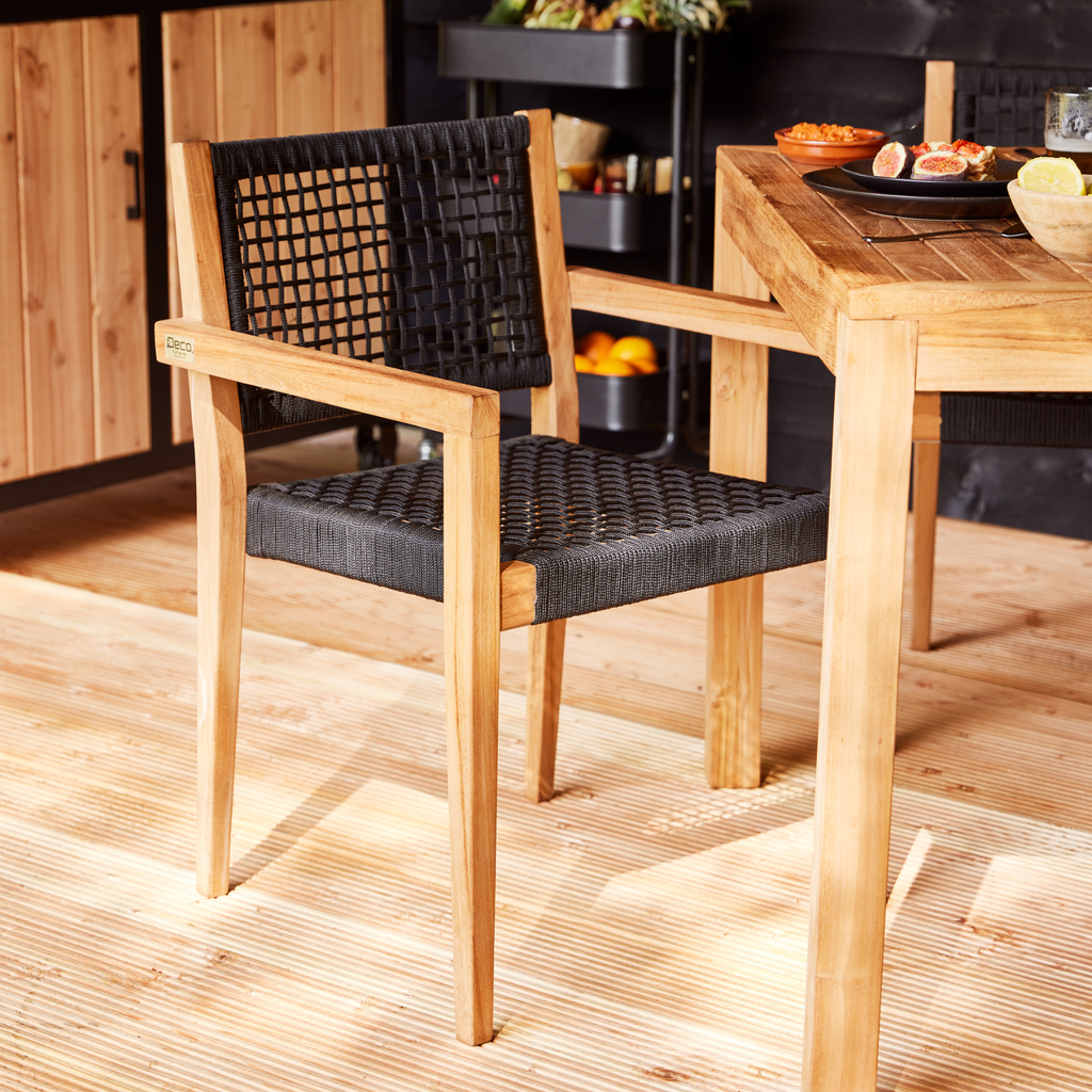[HK001799] Stapelbare teak stoel Toledo (set van 2 stoelen)