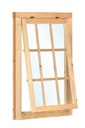 Uitzetraam enkel W1 vuren 85 x 120,5 cm