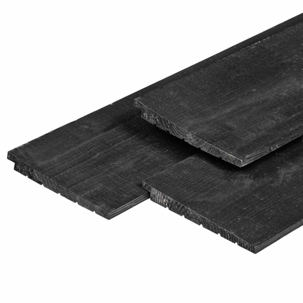 [HK001889] Douglas 365™ Zweeds rabat 11/23x195mm, zwart geïmpregneerd (3000 mm)