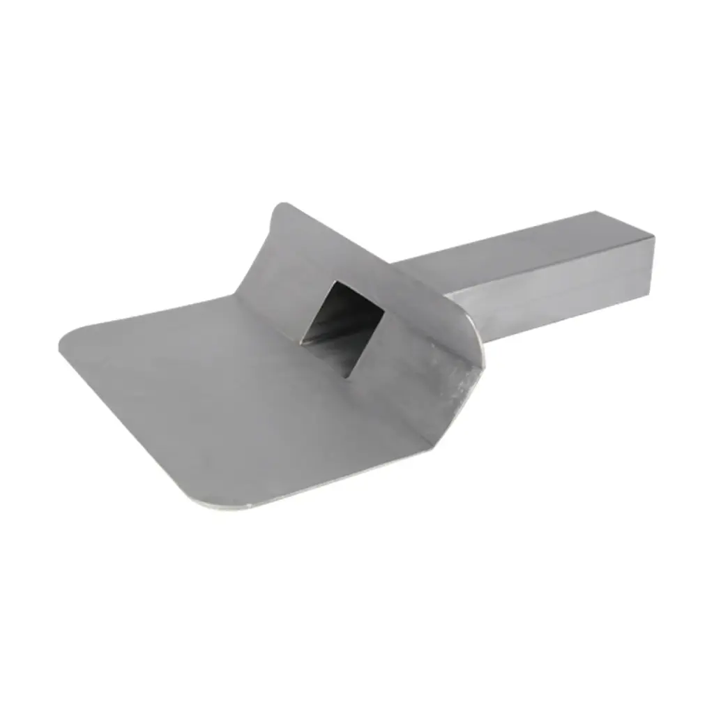 [HK002061] Loden dakwaterafvoer 6x8cm, 45° (30 cm)