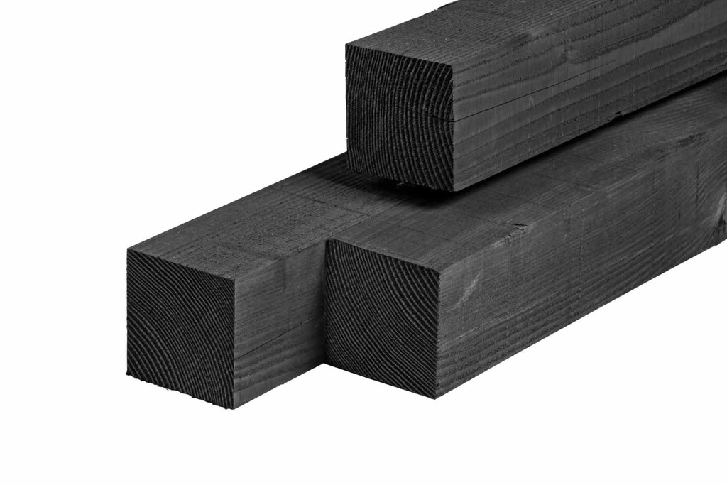 [HK000293]  Geïmpregneerd 365™ balk 75x75mm, zwart (3000 mm)