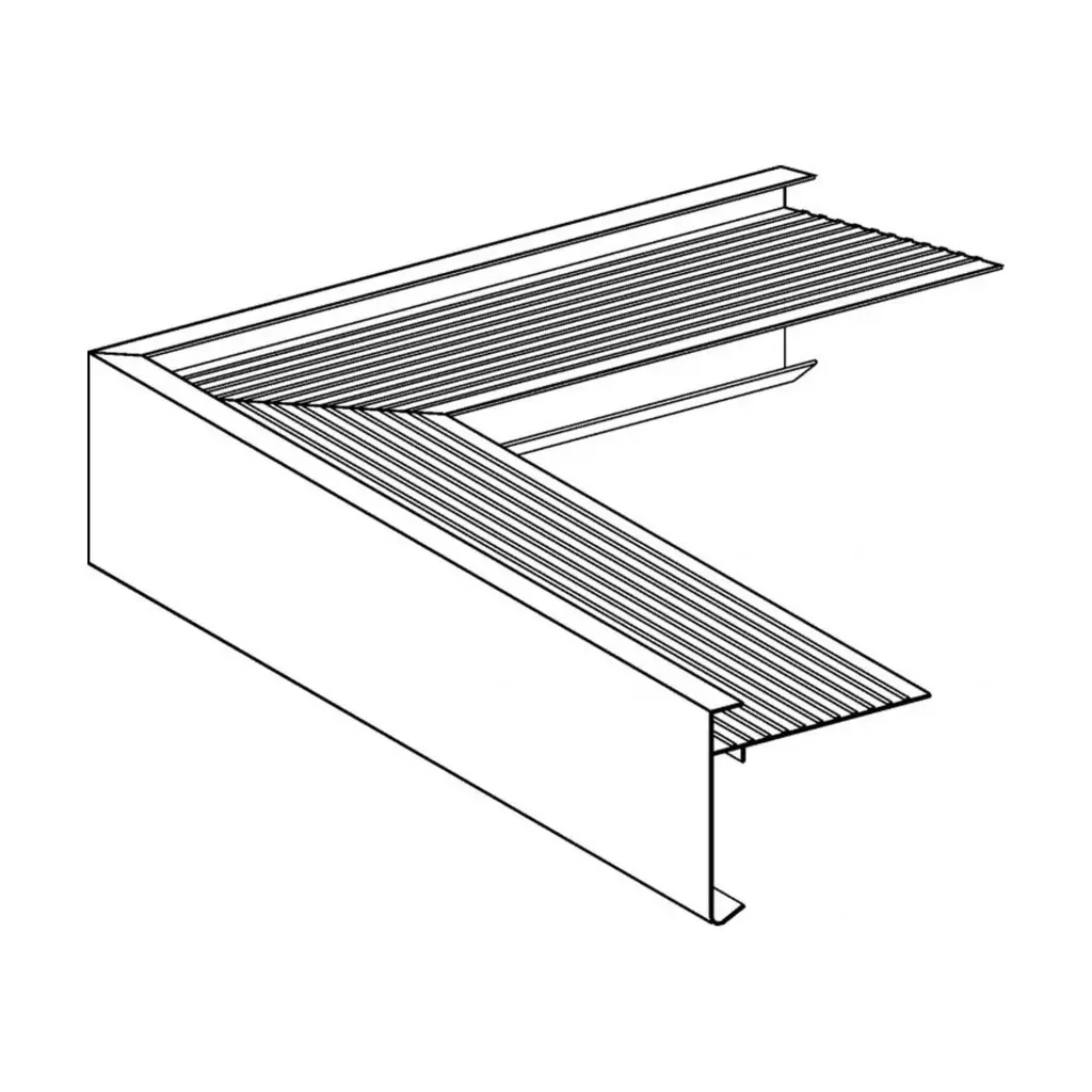 Uitwendige hoekstuk 60x45mm