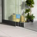 Glazen schuifwand 4-rails