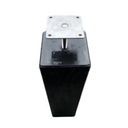 Betonpoer 20x20x50cm, antraciet (incl. draadstang en stelplaat)